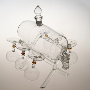 Schnapsfässchen mit 6 Gläsern