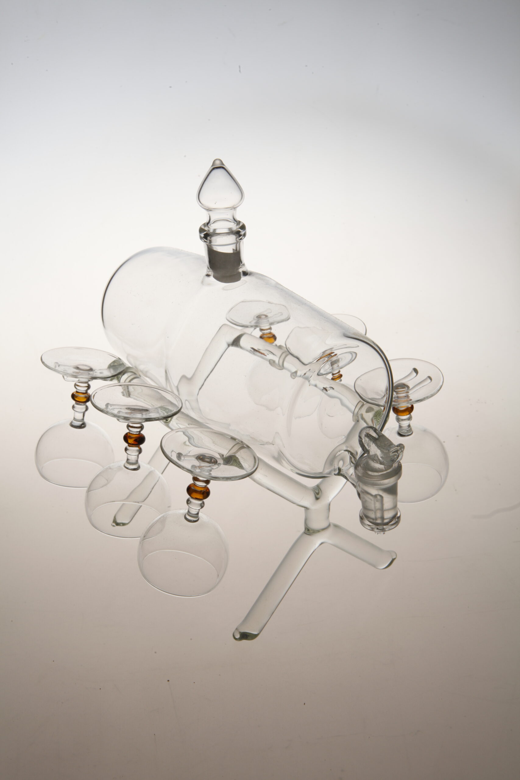 Schnapsfässchen mit 6 Gläsern