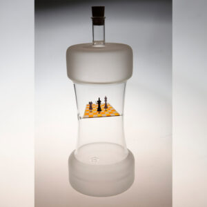 Schach-Schnapsflasche