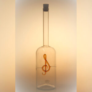 Musikerflasche-Notenschlüssel